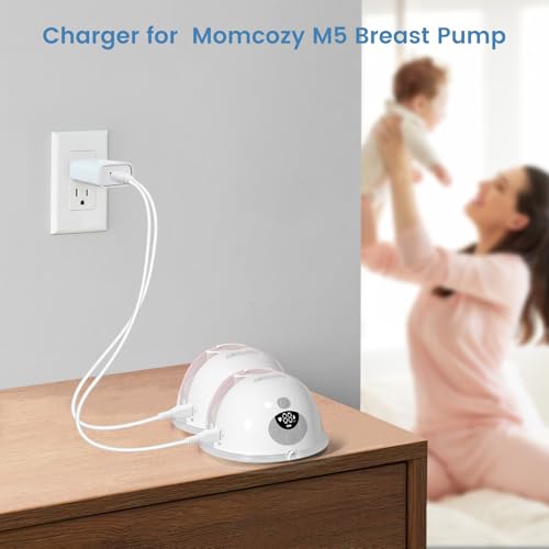 Cargador manos libres 2-Pack para extractor Momcozy miniatura 3