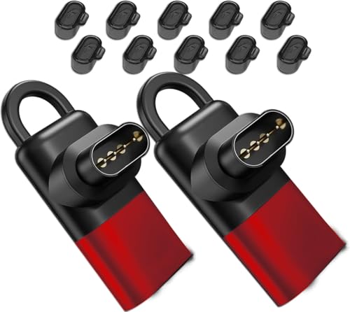 Garminガーミン用変換アダプター【アダプター*2個+防塵プラグ 充電ポート用*10個+ストラップ*2個】適合GarminApproach S70/ForeAthlete 945/Fenix/Instinct2 用変換マイクロ 急速充電 コンパクト 持ち