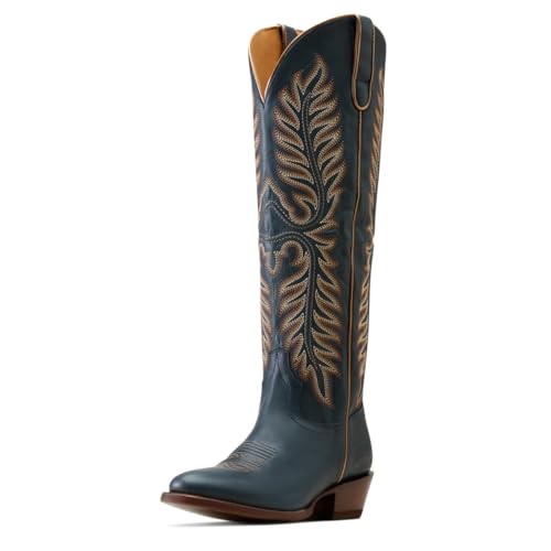 Ariat Women's Belle Stretchfit Western Boot, Nautical Navy, 5.5