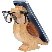 Mothers Day Wooden Bird Spectacle Eyeglasses Holder Stand With Mobile Display Stand | Mango Wood Eyewear Sunglasses Holder Display Stand 6 Inch Gifts for Mom