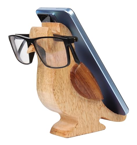 ARTISENIA Mother's Day Wooden Bird Spectacle Eyeglasses Holder Stand With Mobile Display Stand | Mango Wood Eyewear Sunglasses Holder Display Stand 6 Inch Gifts for Mom by ARTISENIA - Used condition - US$13.87