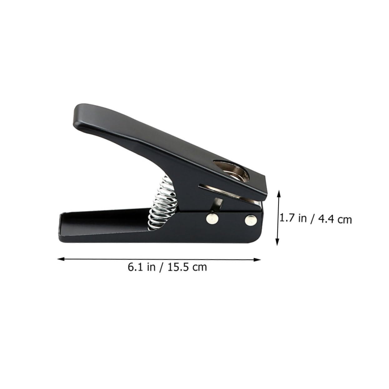 Punzone per Plettri Chitarra Nero, Kit Maker DIY R26e | Metallo e Plastica, per Musicisti e Professionisti, Portatile Design a Foro