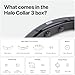 Halo Collar 3, Multifunctional GPS Wireless Dog Fence & Dog Training Collar with GPS Tracker, Subscription Required, Waterproof, Graphite (Medium/Large)