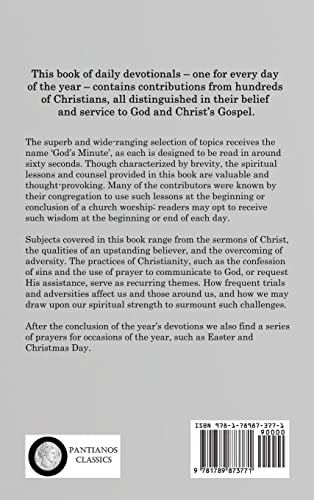 God's Minute: A Book of 365 Daily Prayers Sixty Seconds Long for Home Worship - A Collection of Biblical Wisdom and Spiritual Guidan - Image 2