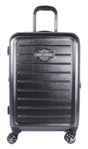 Harley-Davidson 26 in. Cruiser Hard Sided Expandable Wheeling Luggage, Charcoal