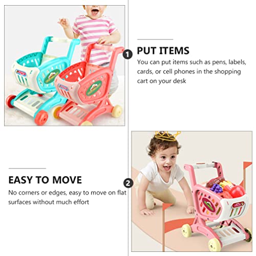 ibasenice Einkaufswagen- Simulationsmodell- Mini- Einkaufswagen- Modell Einkaufswagen- Imitation Kreatives Kinder… – Bild 4