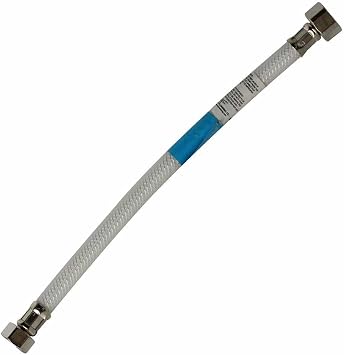 Replacement 1/2 Inch Comp x 1/2 Inch FIP x 20 Inch Long Flexible Braided PVC Faucet Riser for Thrifco Plumbing 4400432