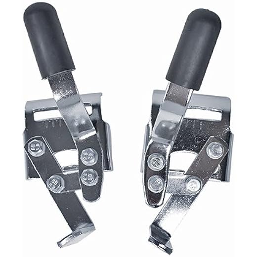 New Solutions WL060PA Invacare Chrome Wheel Locks for Fixed armrest wheelchairs - 1 Pair