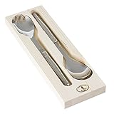 Edelstahl Laguiole Jean Dubost 97618 Salatbesteck, Edelstahl