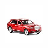 Red Rolls Royce Cullinan Toy Pull Back Vehicles Diecast Car Model with Light and Sound