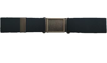 Dapper Snappers Made in USA Boys Big Kids Elastic Stretch Belt with Easy - Magnetic Buckle, Navy Blue