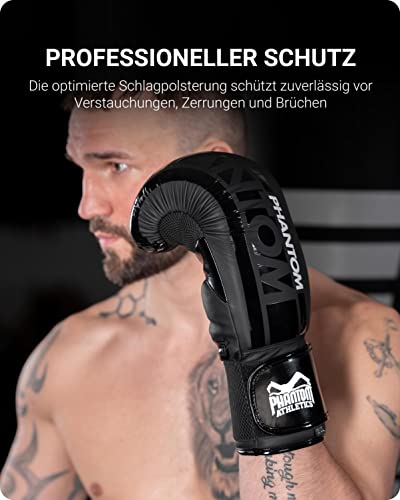 Foto von Phantom Boxhandschuhe APEX Speed | MMA Muay Thai-Boxing Gloves | 10-16 oz | Männer - Schwarz