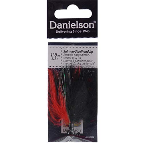 Danielson Jgsh18Br Jig Steelhead Black/Red/Black, Black/Red, 1/8 Oz. #TOP16