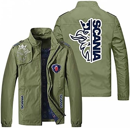 Men's Jackets Cycling Jerseys For Scania Print Long Sleeve Outerwear New Thin Windproof Sweatshirts Casual Zip Clothing Coats Tops-B||6XL