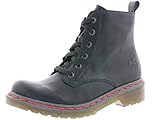 Rieker Y8210 Damen Stiefel,Winterstiefel,DA-StiefelWinter-Boots,Schnürstiefel,gefüttert,warm,Damenschuhe,Frauen,schwarz / 00(Schwarz)
