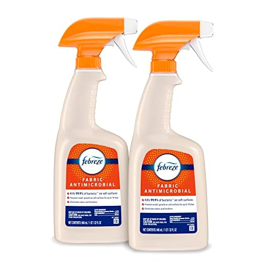 Febreze Fabric Spray, Odor Eliminator for Strong Odor, Sanitizing and Antimicrobial, 32 fl oz (2 Count)