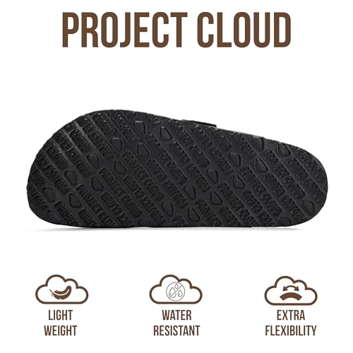 Image of Project Cloud 100% Genuine Leather Footbed Clogs for Women - Memory Foam Arch Support Slippers for Women - Trendy Slip-ons Women's Mules & Clogs Sandals