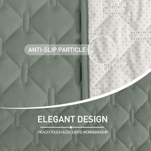 Buaogdvg Coperta Impermeabile Per Cani, Copridivano Antigraffio Gatto, Copridivano Con Penisola Per Animali Con Fondo In Gomma Antiscivolo, Copriletto(Verde Erba,76X127Cm) - 5