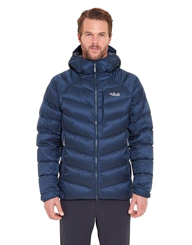 Rab Men's Glaceon Pro Down Jacket - Lightweight Down Coat for Hiking, Climbing, & Mountaineering - Tempest Blue - Small - Image 4