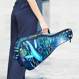 JRHEJTHH Durable Ukulele Bag Water Resistent Ukulele Case with Adjustable Shoulders for 21 23 24 inch Thick Padding Fish Pattern - Les Beatles, Paul McCartney, John Lennon, RIngo Starr, George Harrison JRHEJTHH Durable Ukulele Bag Water Resistent Ukulele Case with Adjustable Shoulders for 21 23 24 inch Thick Padding Fish Pattern – Image 6