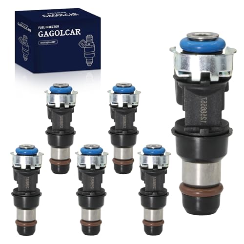 6-Pack Fuel Injectors Set | Compatible with Buick Rendezvous Terraza Chevrolet Malibu Uplander Pontiac G6 Montana Saturn Relay 3.5LL V6| Replaces FJ649 19421335 12568155