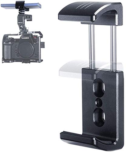 Kamera-Powerbank-Halterung, Handy-Klemme mit Blitzschuh-Adapter für DSLR-Kamera, Camcorder, Ladegerät, Filmen