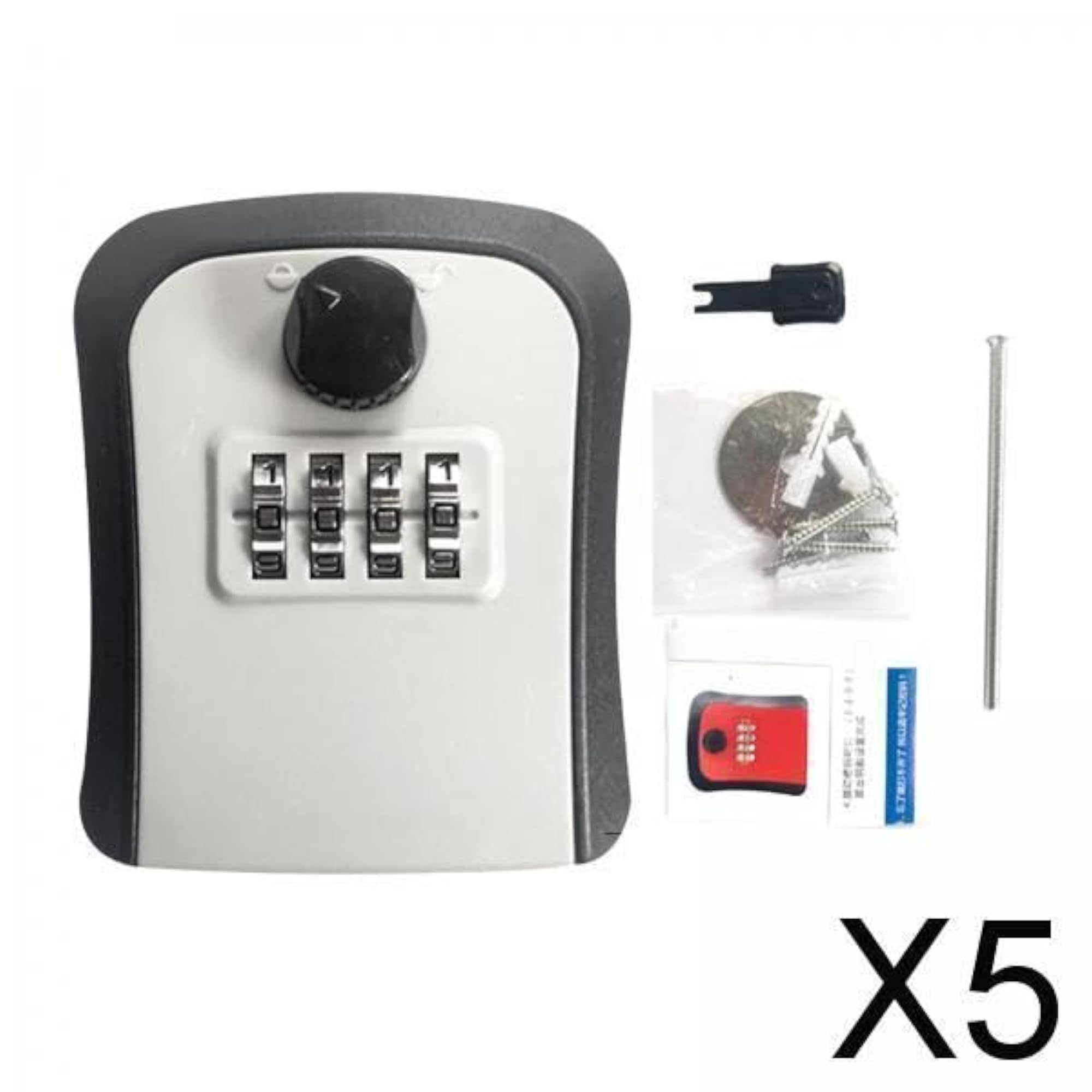 5x Key Lock Box Security Lock Box for Realtors