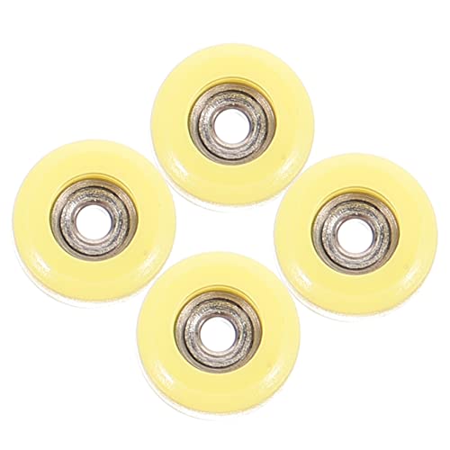 MOLUCKFU 4pcs Finger Skateboard Wheels 34mm for Boys and Girls Trucks Portable Finger Toys Finger Skate Roller Toy