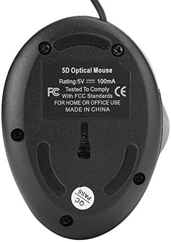 BTSEURY Optical Vertical Mouse, Ergonomic Rechargeable Wired Mouse with USB Receiver for Office Computer - 4