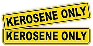 Pair KEROSENE ONLY Decals/Stickers/Labels/Markers Fuel Gas
