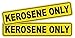 Pair KEROSENE ONLY Decals/Stickers/Labels/Markers Fuel Gas