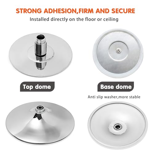 WUXIN H&P Pole Dance Pole for Home - Professional 45mm Spinning Static Dancing Pole, No Ceiling Damage, Height Adjustable, Portable Removable Fitness Pole for Exercise Club Party Pub by WUXIN H&P - Used condition - Image 5