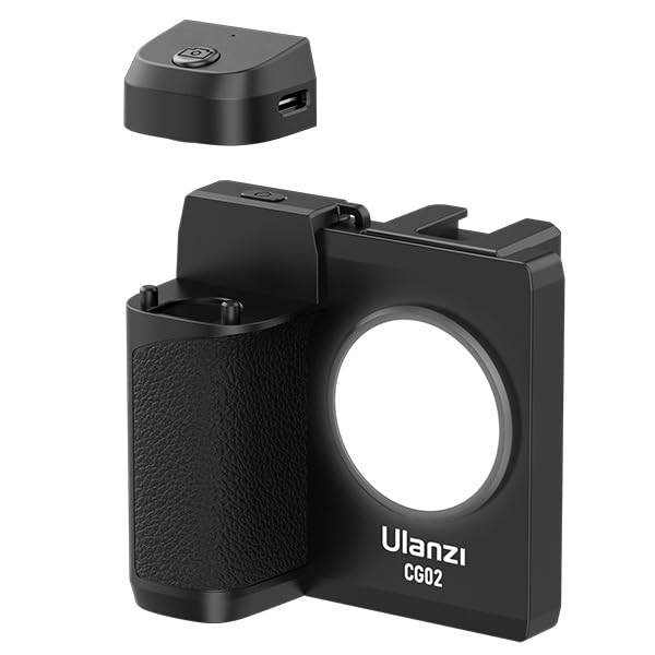 CG-02 Grip Holder for Smartphone Upgraded Phone Camera Grip w Remote Shutter Handheld Tripod Mount Fill Light Handheld Photography Accessories for iPhone 16 15 14 Pro Max etc