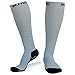 BLITZU Compression Socks 20-30mmHg for Men & Women Best Recovery Performance Stockings for Running, Medical, Athletic, Edema, Diabetic, Varicose Veins, Travel, Pregnancy, Relief Shin Splint M Grey