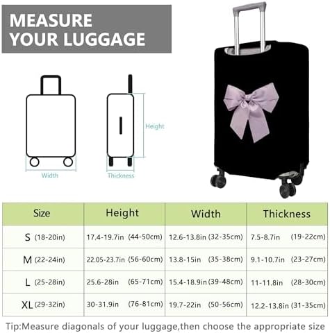 여행용 수하물 커버 여행 가방 프로텍터 45.7-81.3cm(18-32인치) 휠 커버 패턴 여행 관련 품목 꽃 수하물 프로텍터 탄성 S/M/L/XL, 아름다움. — 사진 6