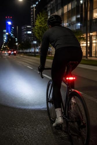 Busstier Bisiklet Işık Seti USB Şarjlı Ön Arka Bisiklet Farı 2’li LED Bisiklet Lambası Su Geçirmez 300 Lümen Stop Lambası Seti - Görsel 4