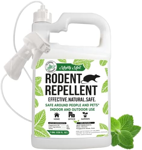 Mighty Mint Gallon (128 oz) Rodent Natural Peppermint Oil Spray