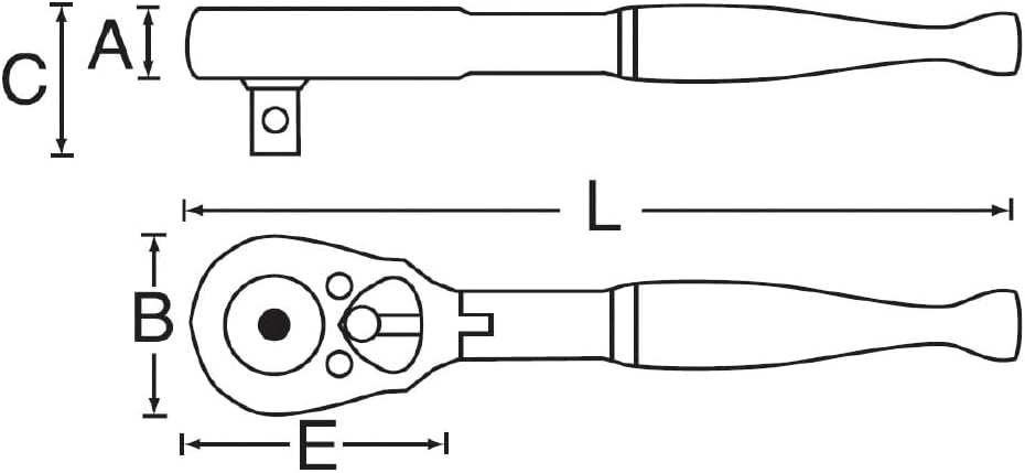 Signet S12531 3/8 Flexi-Head Stubby Drive