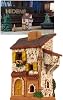 Portavelas de té de cerámica artística decoración para habitación hecho a mano coleccionable mini faro casa callejera en Provenza, Francia S12-4 2