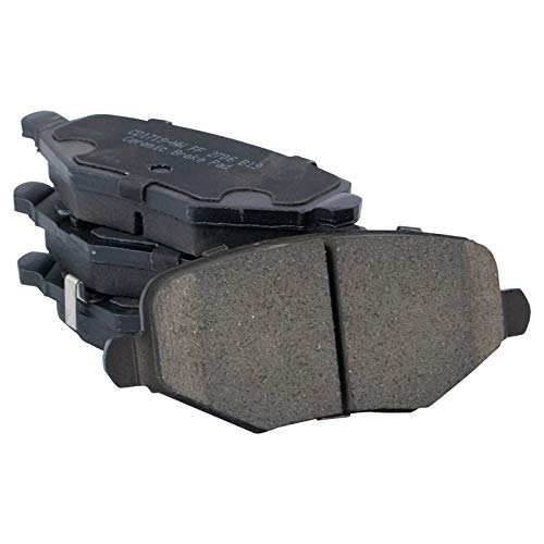 Image of TRQ Rear Brake Pad and Rotor Set Ceramic Calipers Compatible with 2012-2016 Chrysler Town and Country Grand Caravan 2012-2015 Ram Cargo Van 2013-2014 Volkswagen Routan