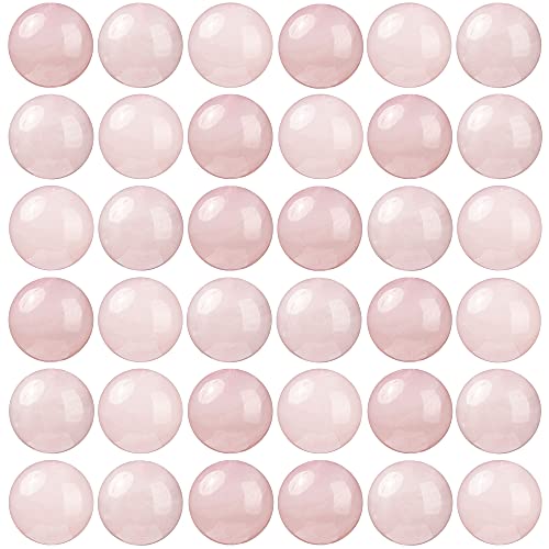 100Pcs Natural Stone Beads 8mm Rose Quartz Round Gemstone Loose Beads with Elastic Bracelet String for Bracelets Necklace Jewelry Making