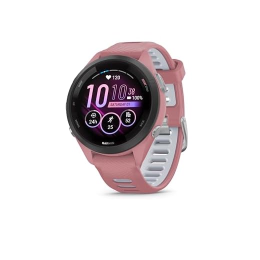 Garmin Forerunner 265S with Music, 42mm GPS running smartwatch, AMOLED touchscreen, advanced training & insights, training & HRV status, safety & tracking features, up to 15 days battery life, Pink
