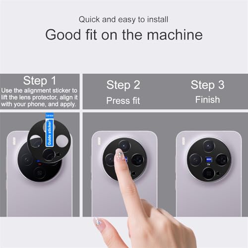 Image of AVOAR Camera Lens Protector Compatible with Vivo X300 (1 Pack) - 9H Tempered Glass, Ultra Clear HD, Scratch Resistant, Military-Grade Protection, Bubble-Free Installation, Precise Fit, Case Friendly