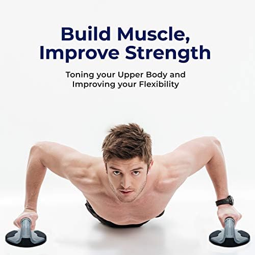 ResultSport Foam Handle Power Push UP Exercise Stands for Men and Women, a perfect chest press up workout