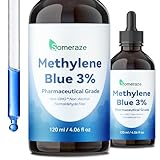 3% Methylene Blue Drops – High Purity USP Pharmaceutical Grade Blue Methylene Liquid for Humans, Cognitive & Focus Support, No Alcohol, No Formaldehyde, 120 mL, 4.06 FL OZ