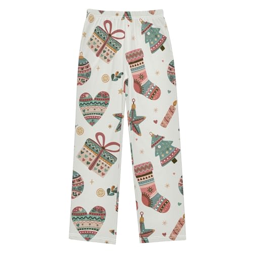 Boys' Pants Christmas Boho Gifts Stocking Long Bottoms Jogger Pants Elastic Waist Trousers with Pockets S-XL