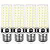 4pcs LED Light Bulb 200w Equivalent 2500 Lumen 6000K Cool Daylight White 20W E26/E27 Base Non-dimmable Ceiling Fan Led Light Bulb for Home Garage Warehouse Indoor Outdoor Led Corn Bulb