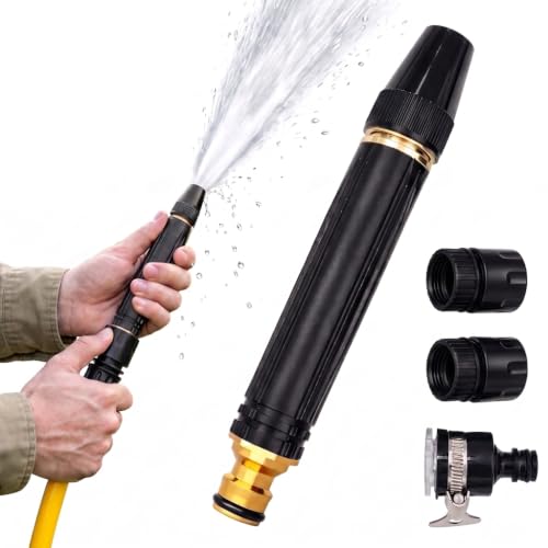 High Pressure Hose Nozzle, Fits US Garden Hoses, Car Wash & 