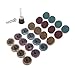 25Pcs 1 inch Roloc Sanding Discs Set,Fine Medium Coarse Grit Discs Surface Conditioning Discs R-Type Quick Change Disc with 1/4'' Roloc Disc Pad Holder for Die Grinder,
