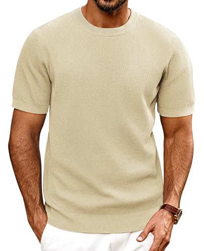 T-shirt d'été en tricot respirant à coupe droite pour les loisirs